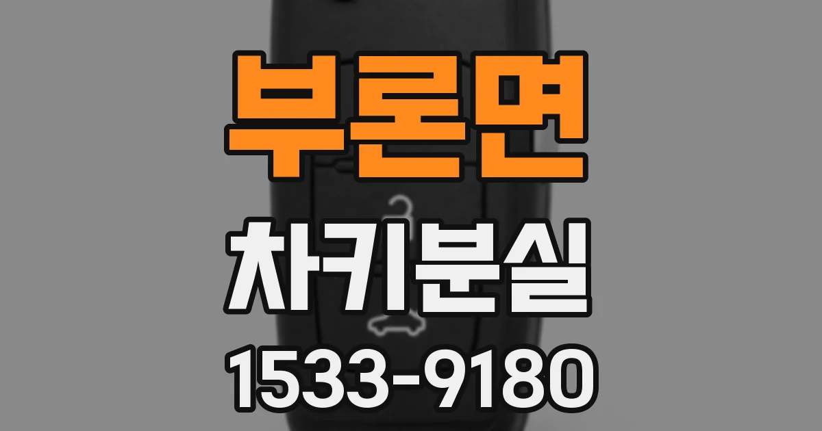 부론면 차키분실