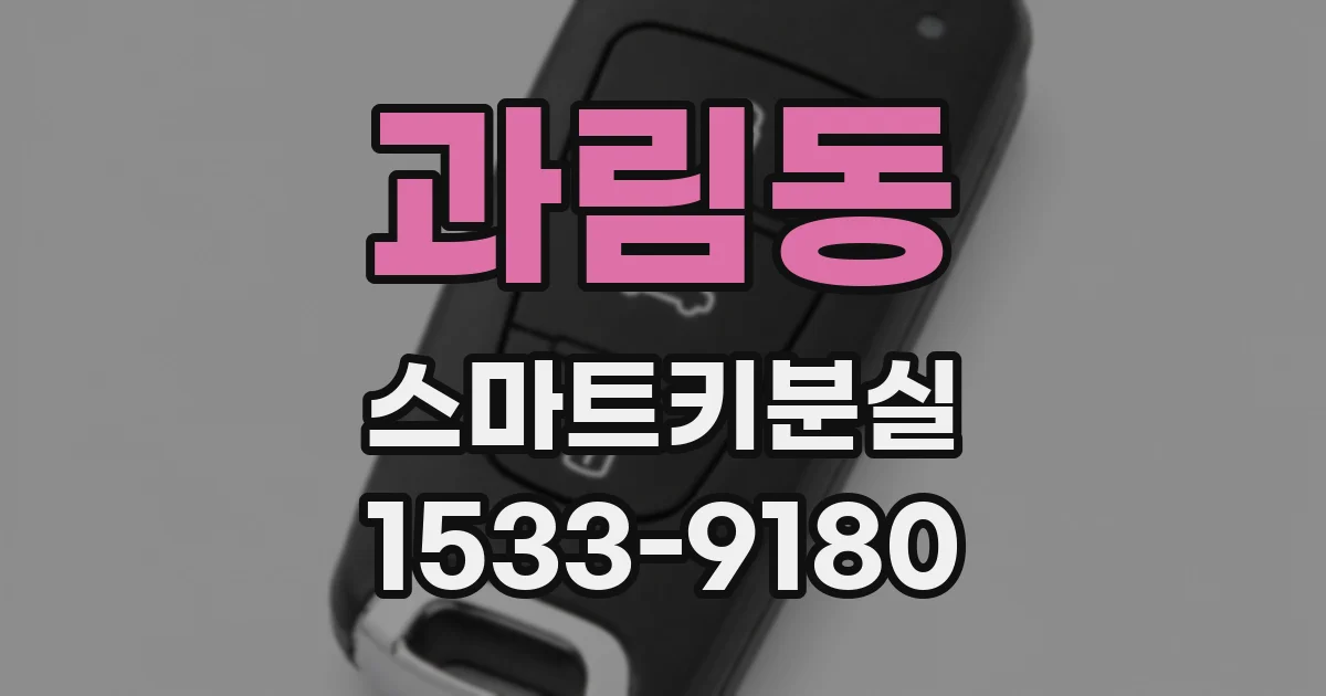 과림동 스마트키분실