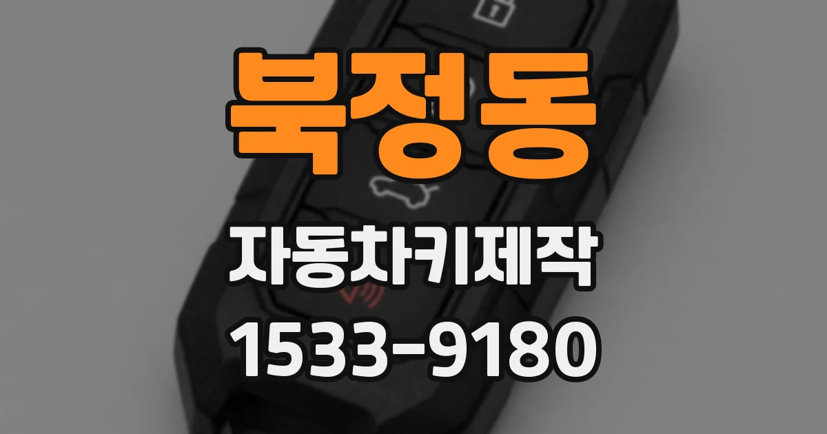 북정동 자동차키제작