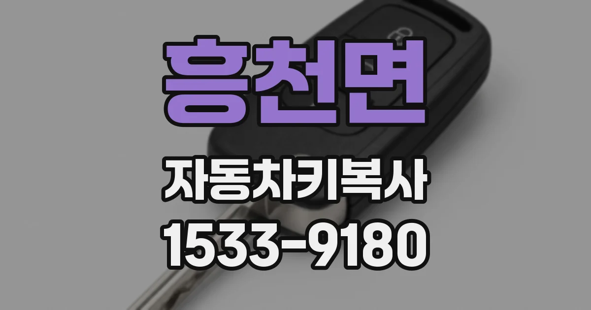 흥천면 자동차키복사