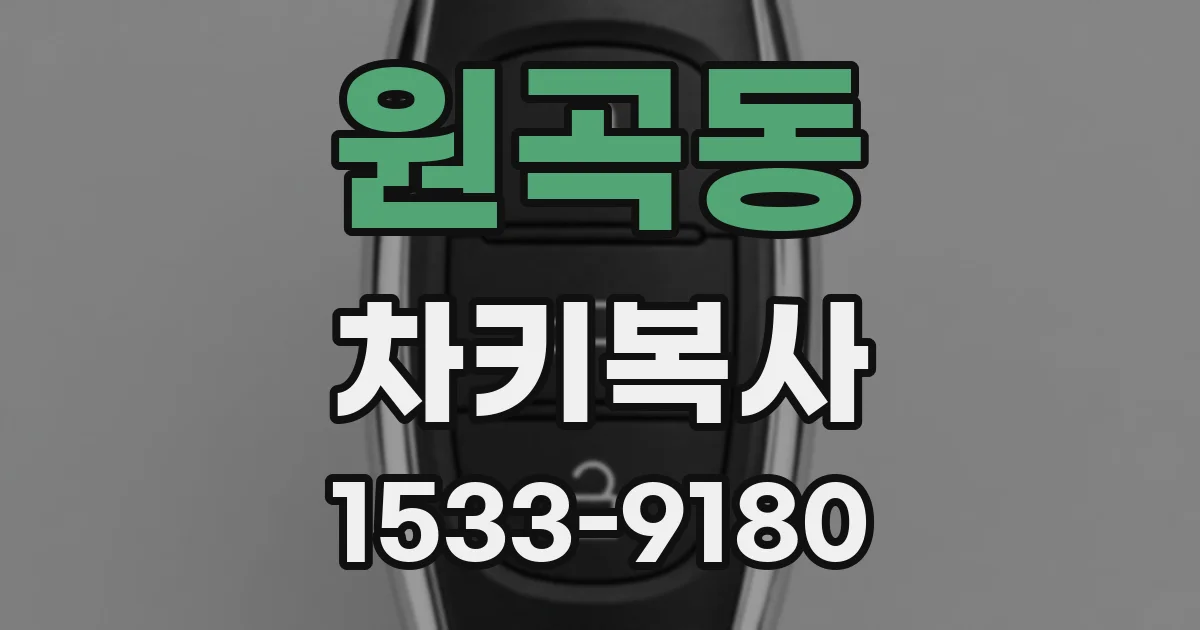 원곡동 차키복사