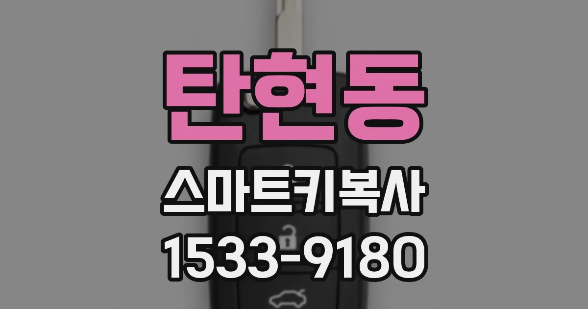 탄현동 스마트키복사
