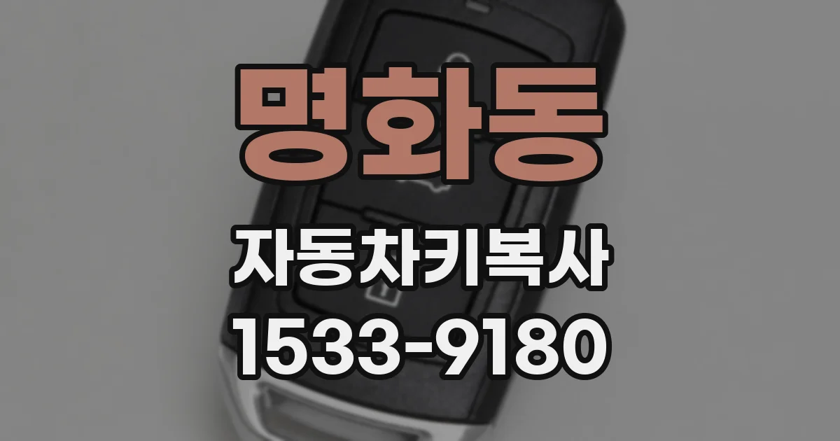 명화동 자동차키복사