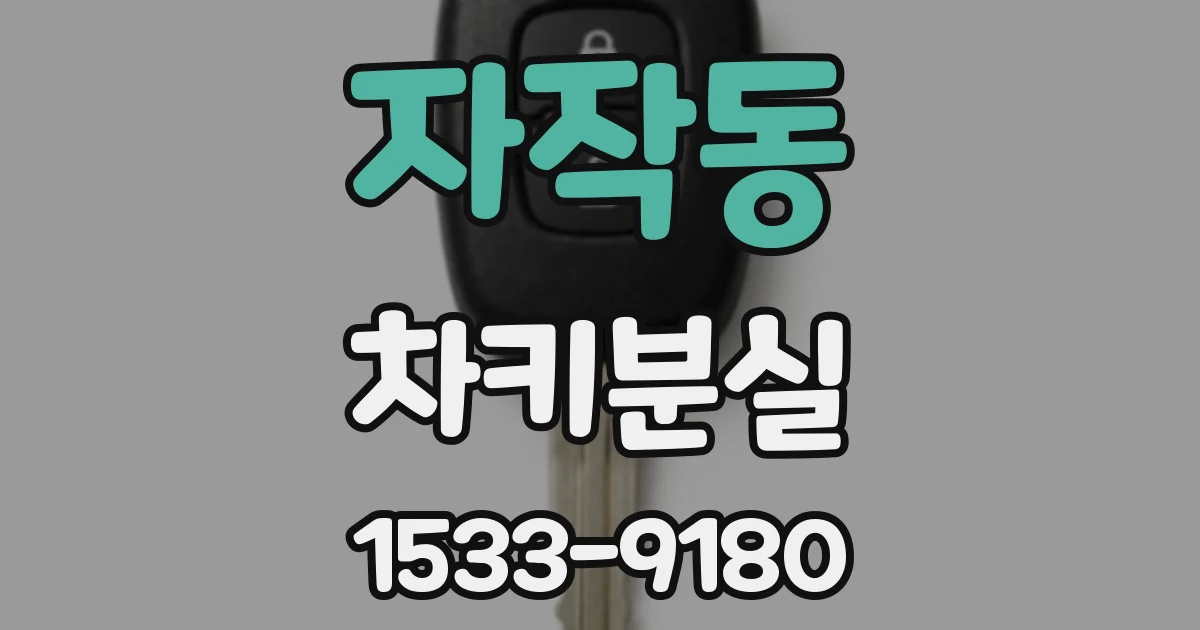 자작동 차키분실