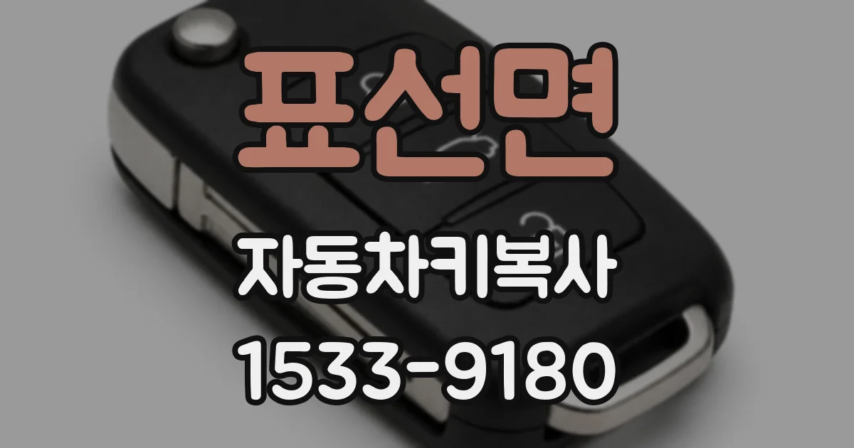 표선면 자동차키복사