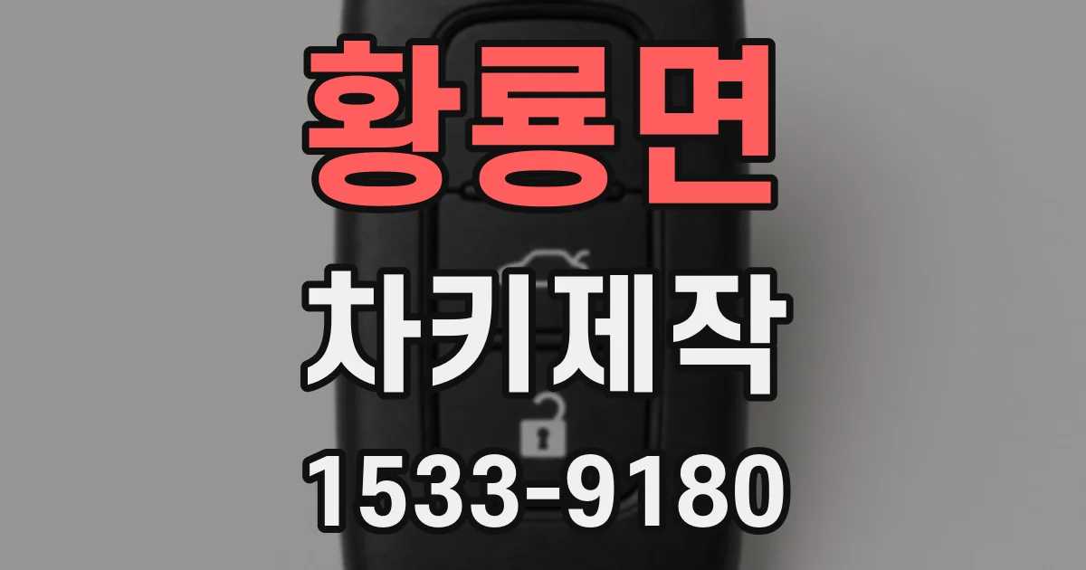황룡면 차키제작
