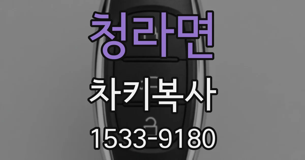 청라면 차키복사