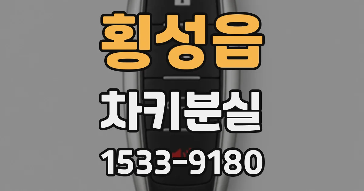 횡성읍 차키분실