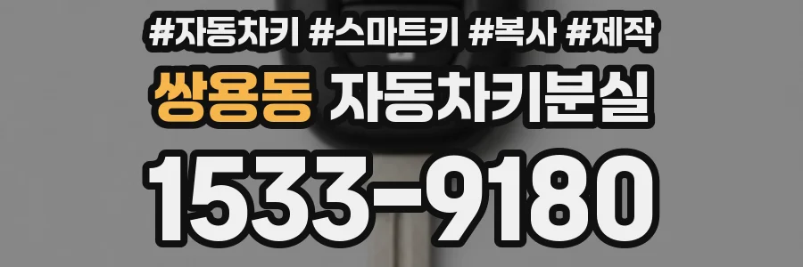 쌍용동 자동차키분실