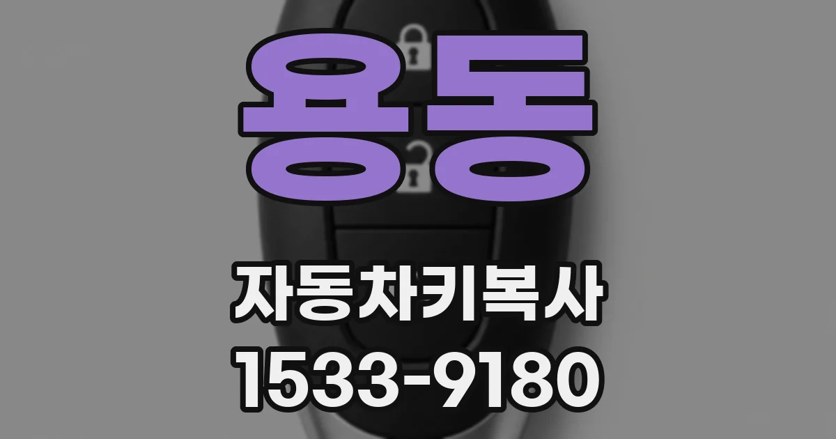 용동 자동차키복사