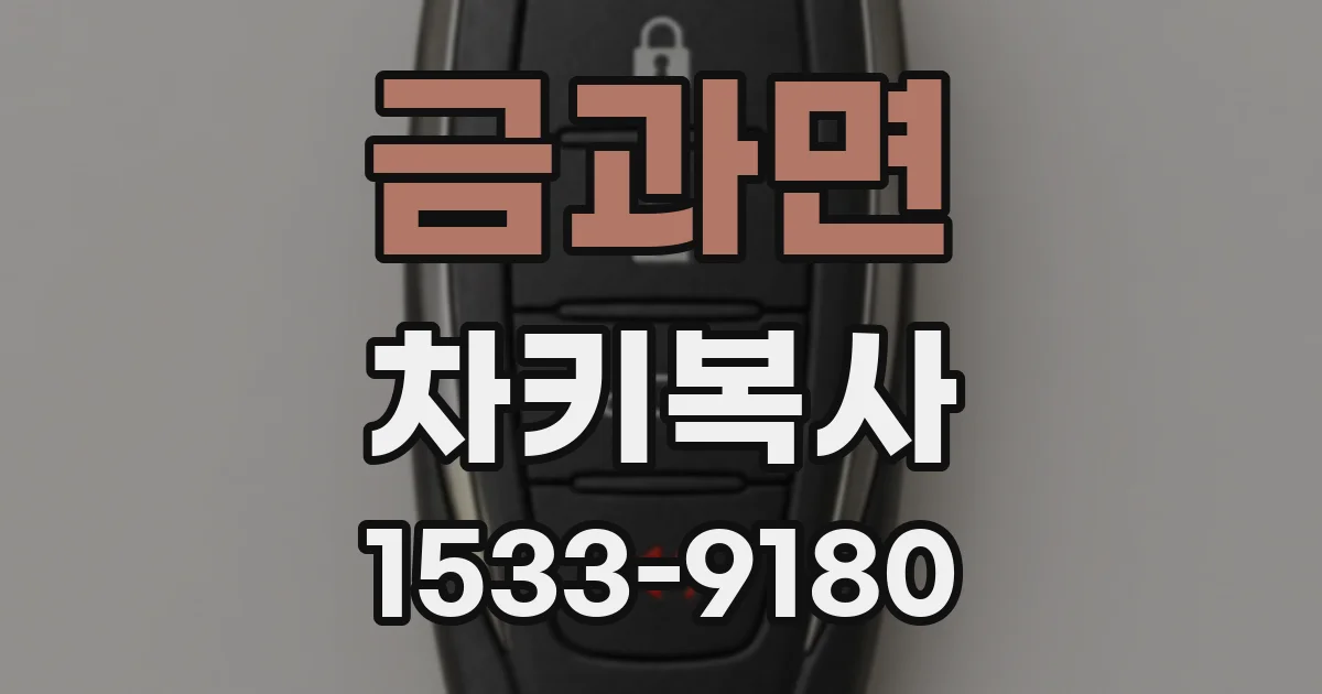 금과면 차키복사
