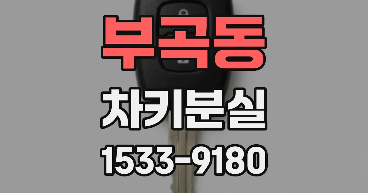 부곡동 차키분실