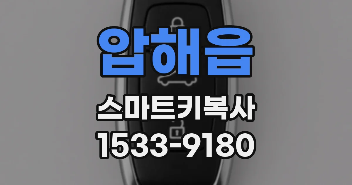 압해읍 스마트키복사