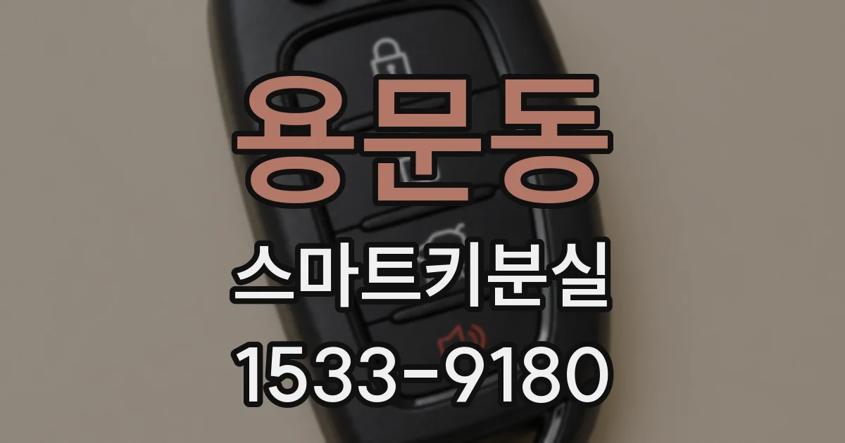 용문동 스마트키분실