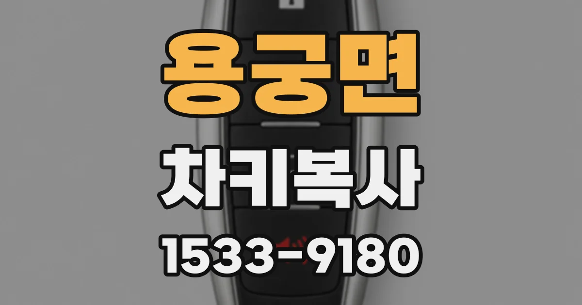용궁면 차키복사