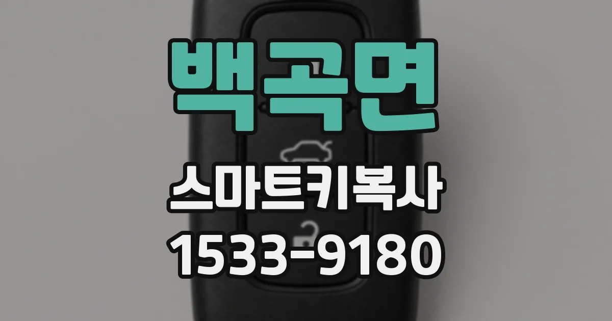 백곡면 스마트키복사