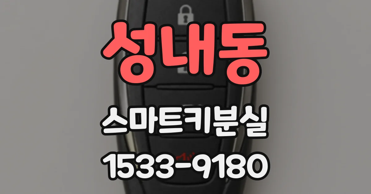 성내동 스마트키분실