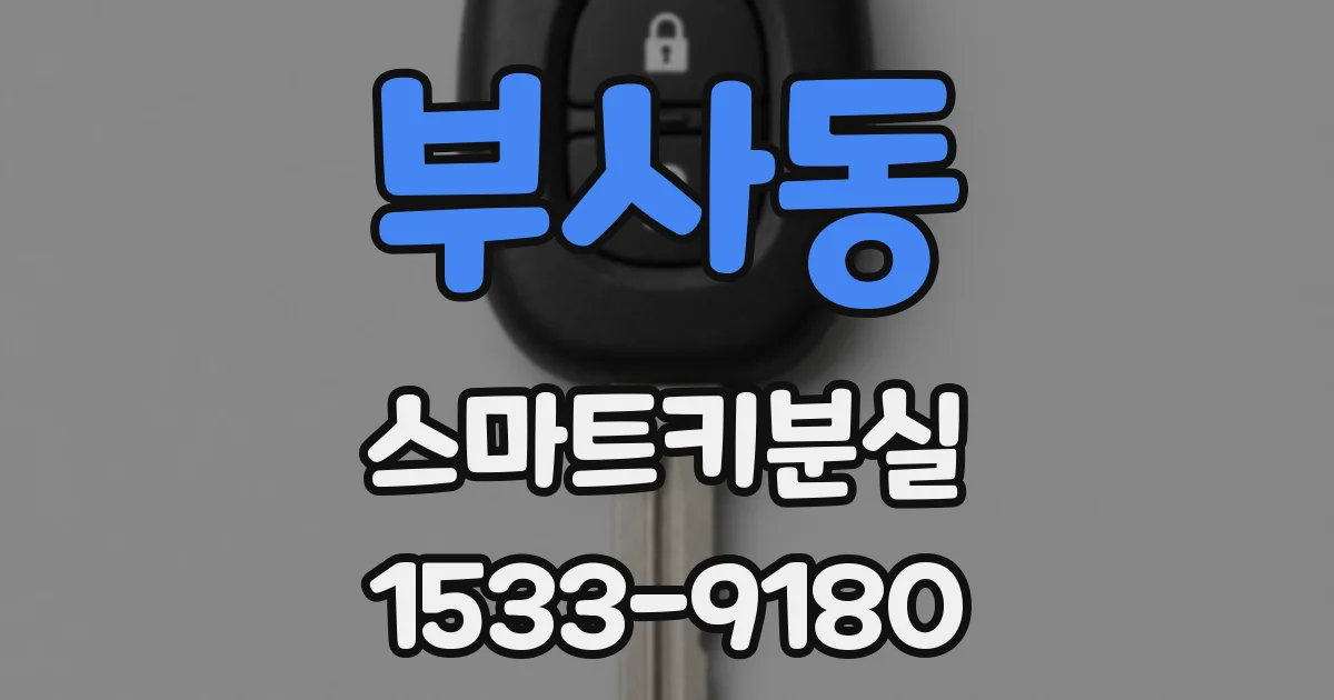 부사동 스마트키분실