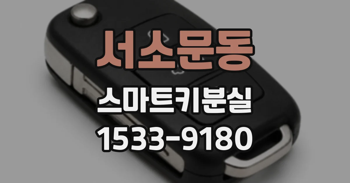서소문동 스마트키분실