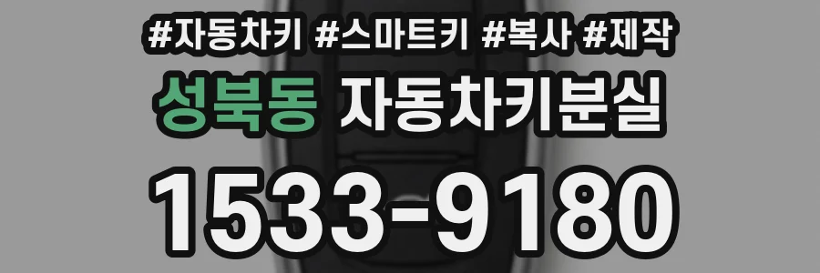 성북동 자동차키분실