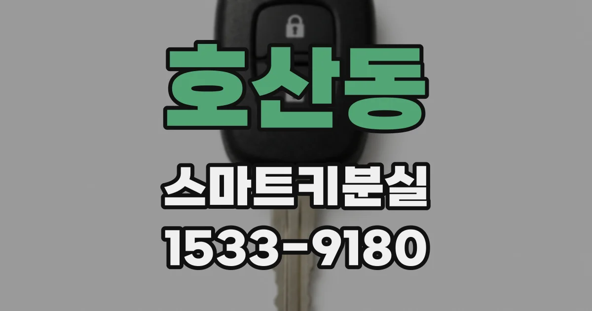 호산동 스마트키분실