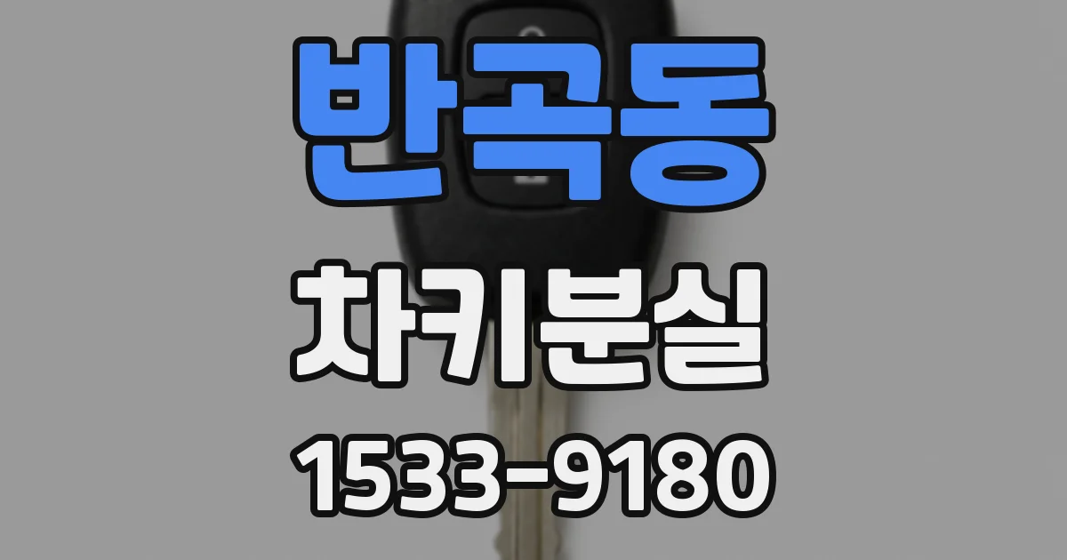 반곡동 차키분실