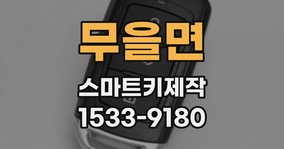 무을면 스마트키제작
