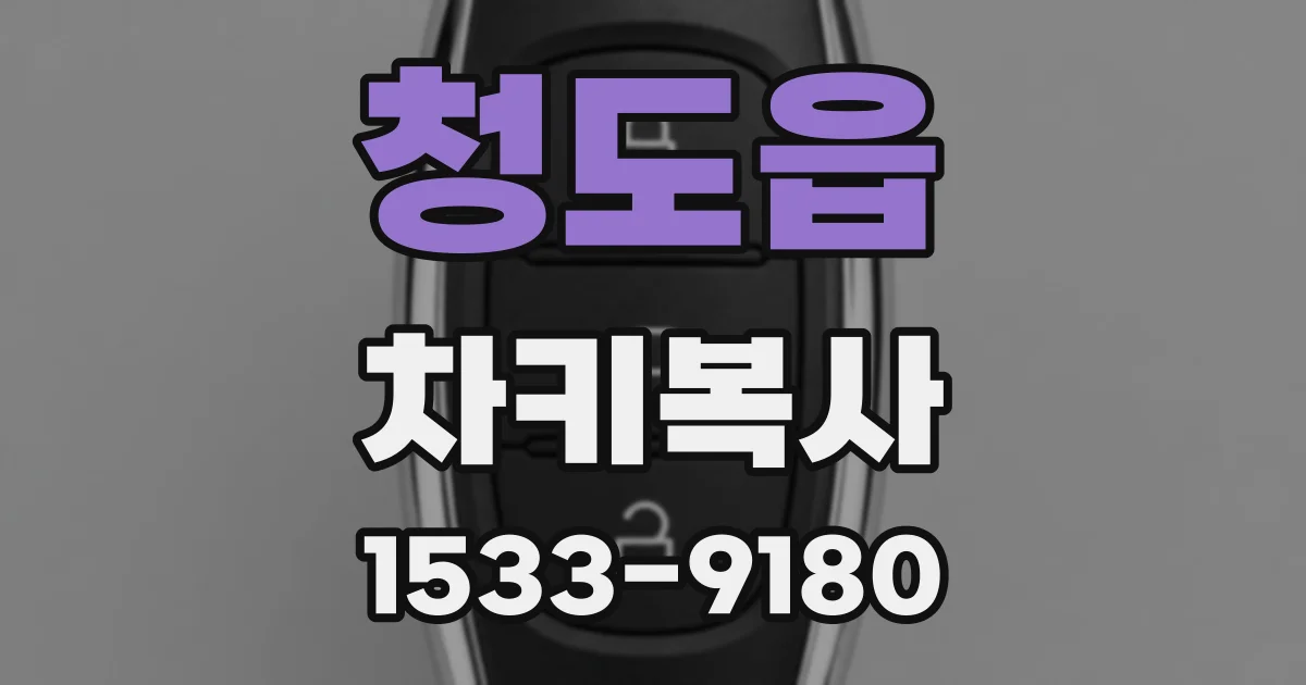 청도읍 차키복사