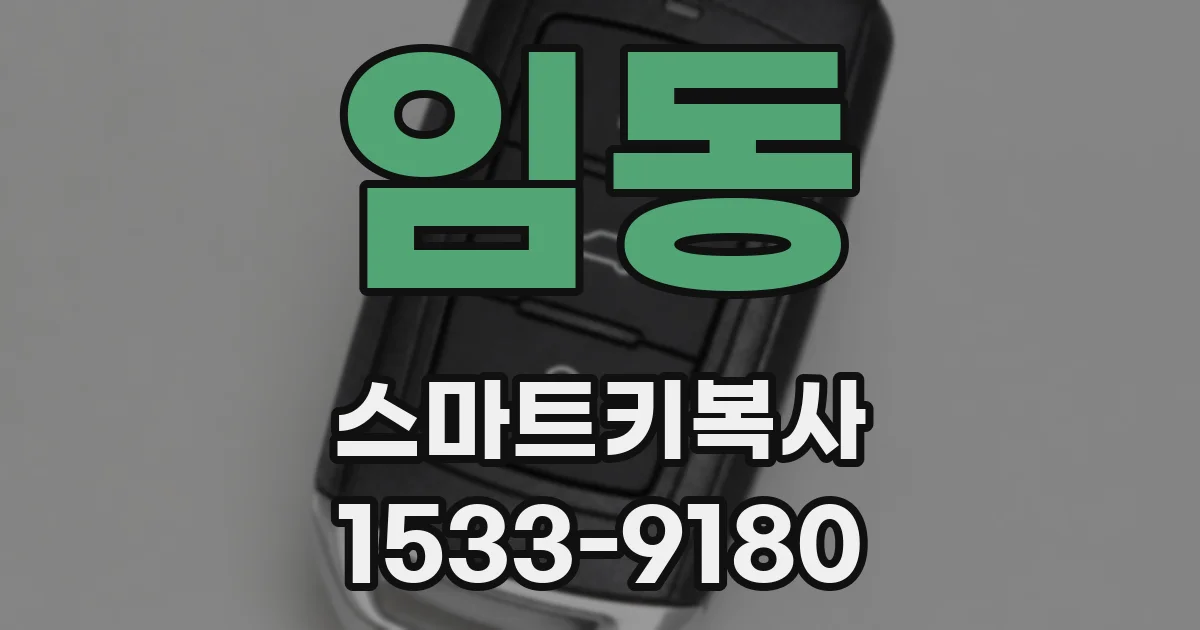 임동 스마트키복사