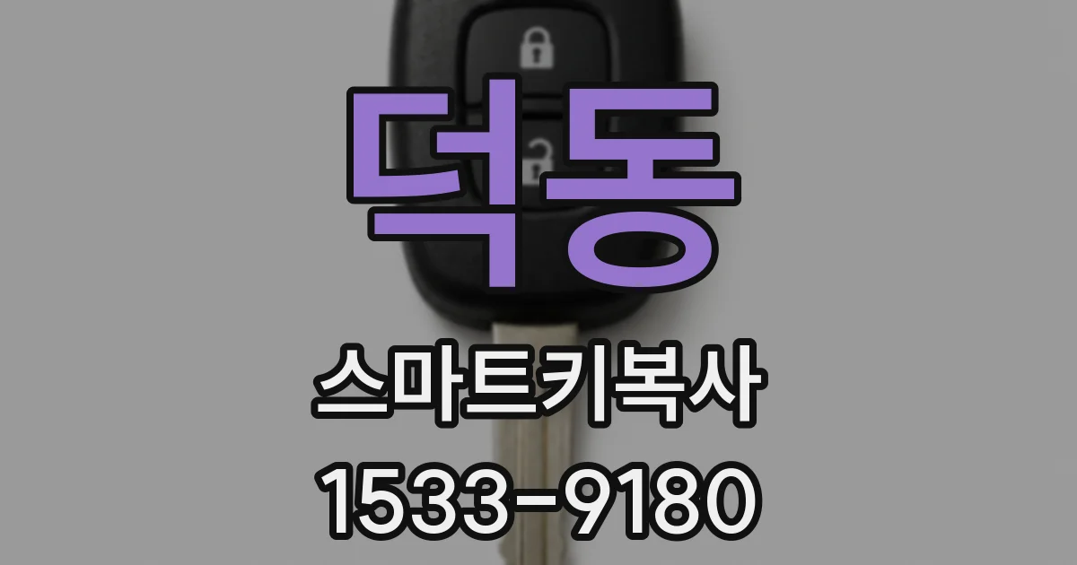 덕동 스마트키복사