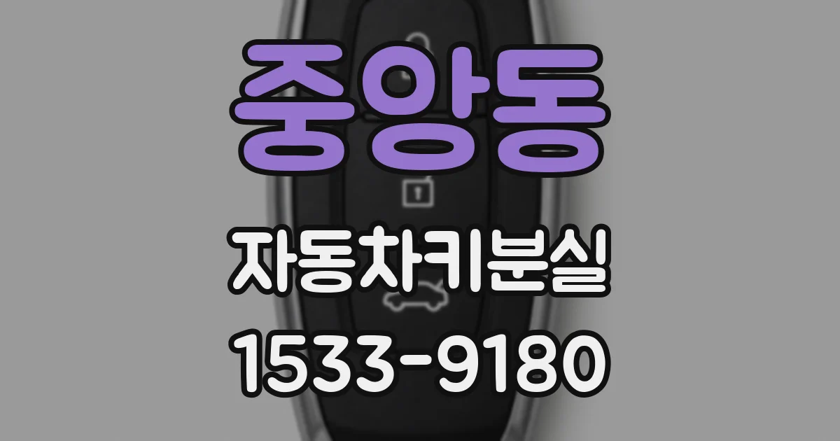 중앙동 자동차키분실