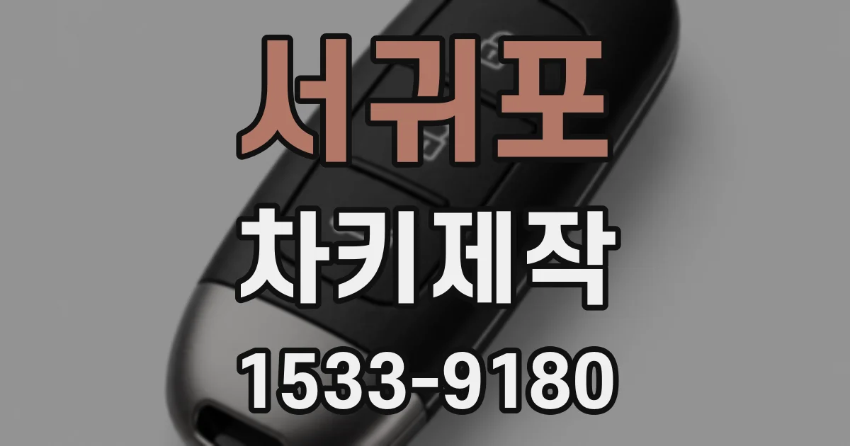 서귀포 차키제작