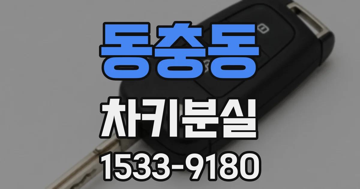 동충동 차키분실