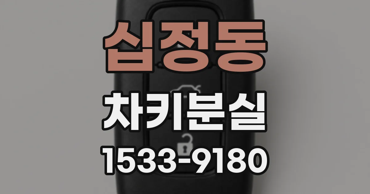 십정동 차키분실