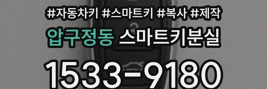 압구정동 스마트키분실