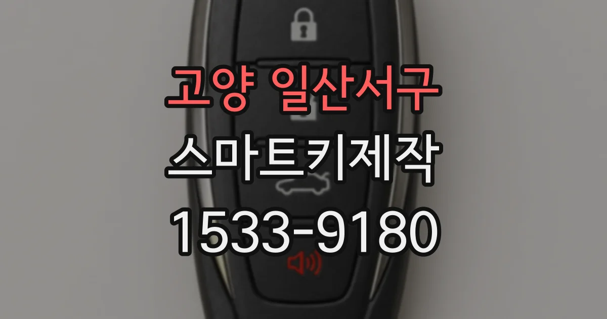 고양 일산서구 스마트키제작