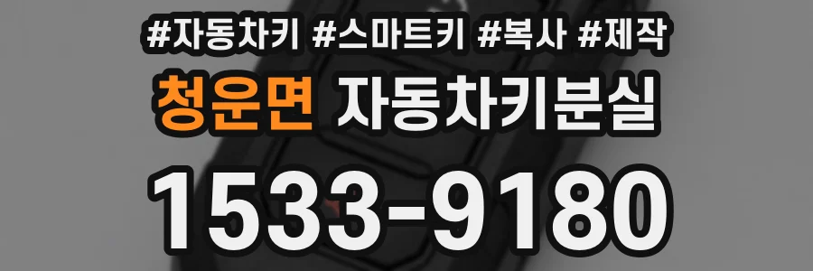 청운면 자동차키분실