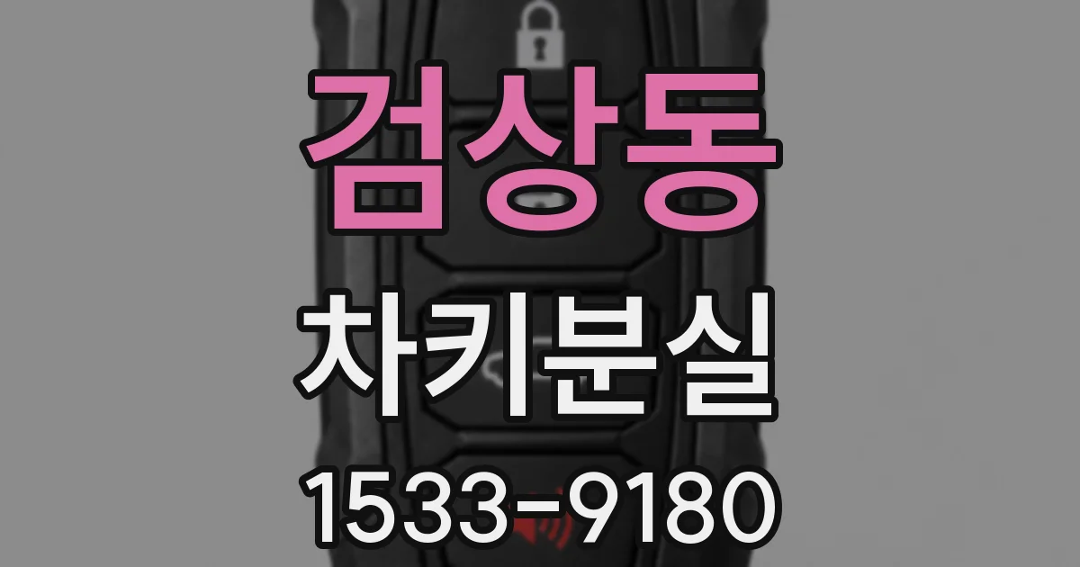 검상동 차키분실