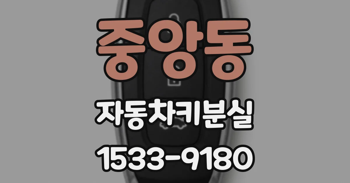 중앙동 자동차키분실