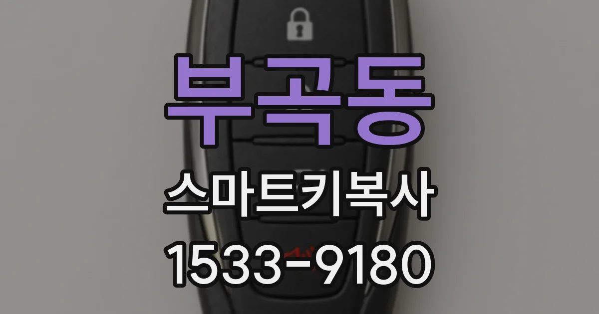 부곡동 스마트키복사