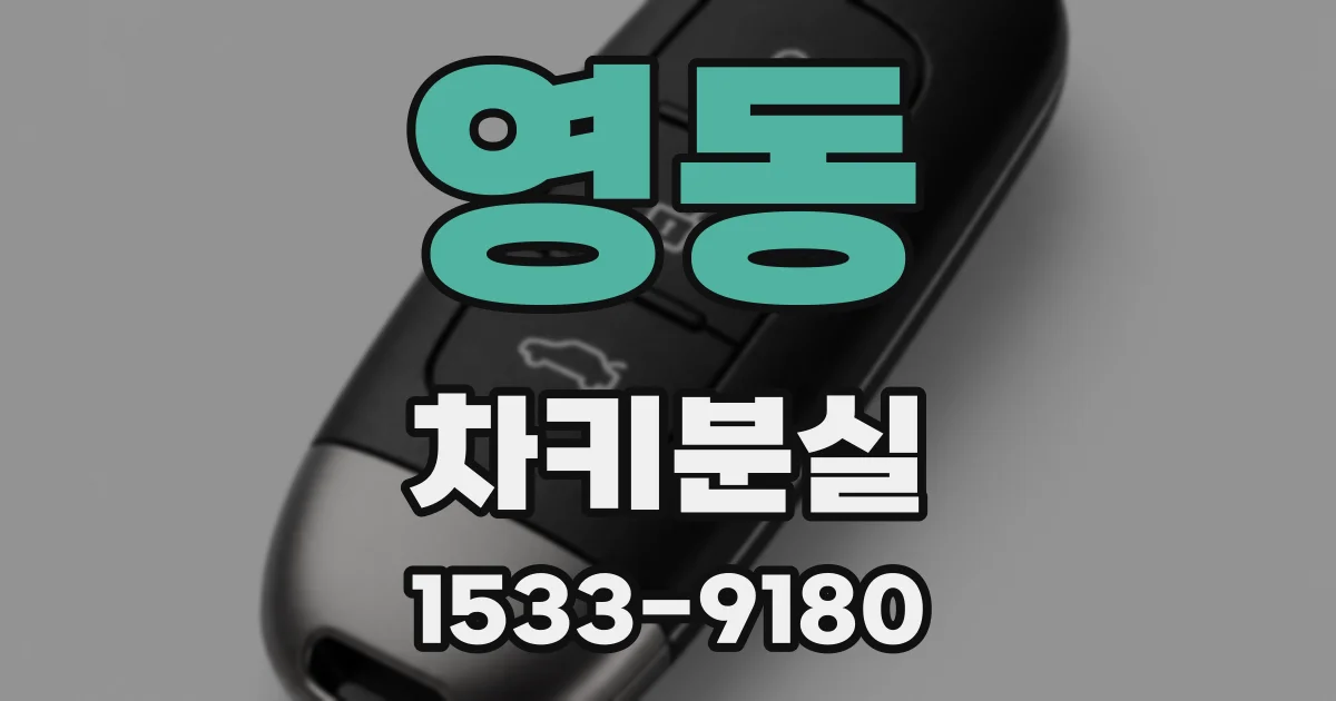 영동 차키분실