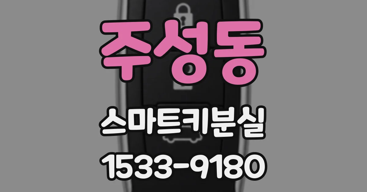 주성동 스마트키분실