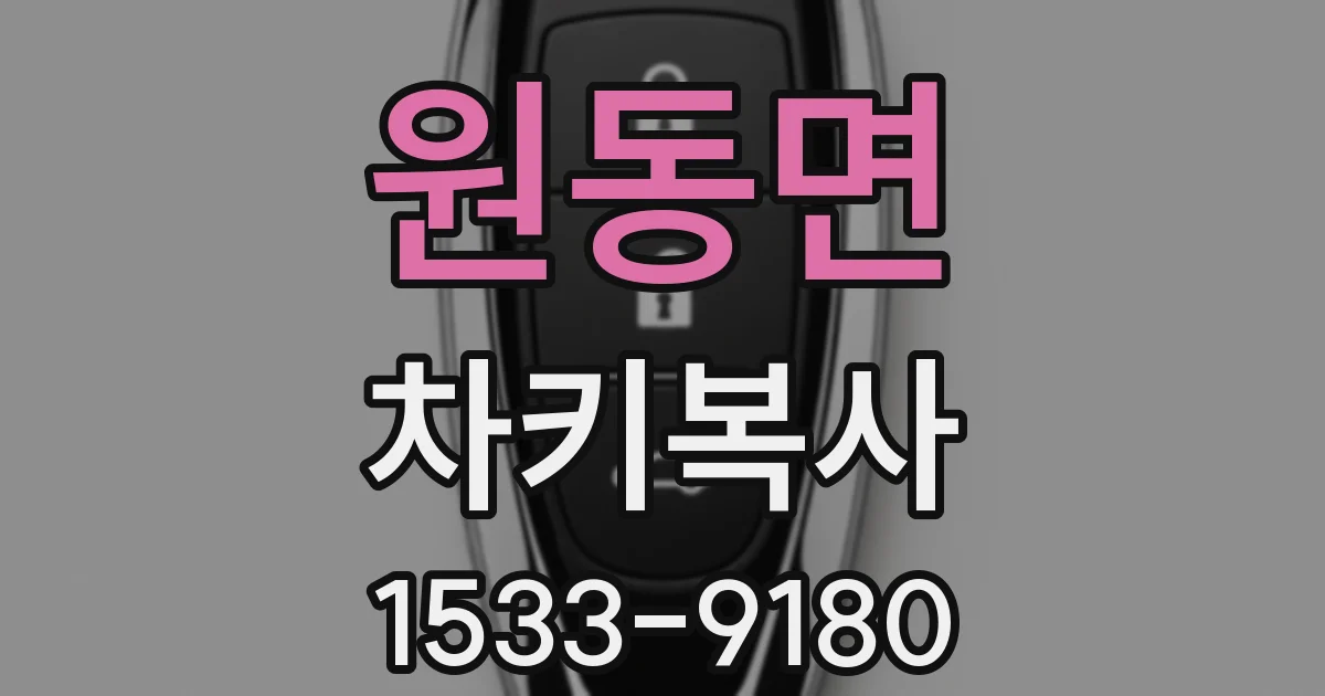 원동면 차키복사