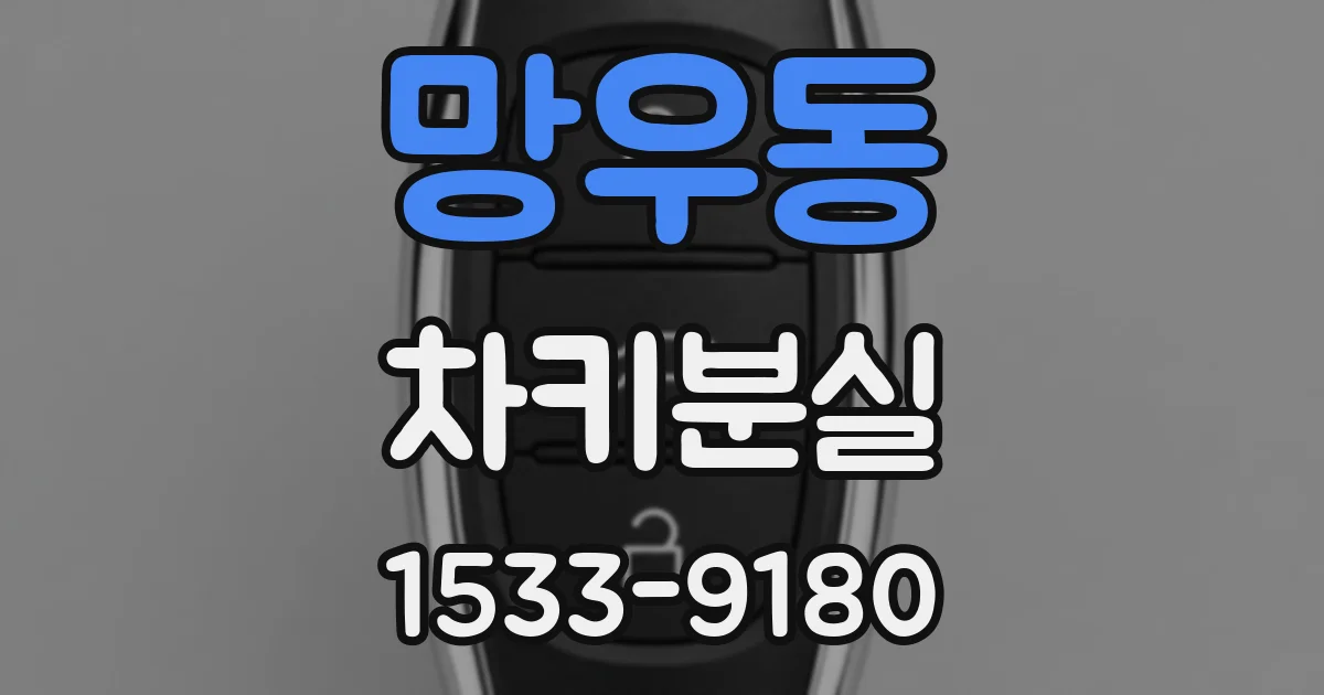 망우동 차키분실