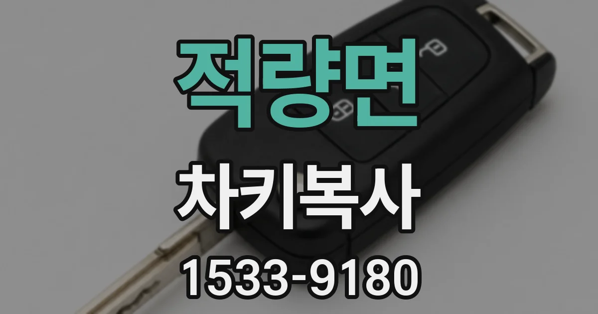 적량면 차키복사