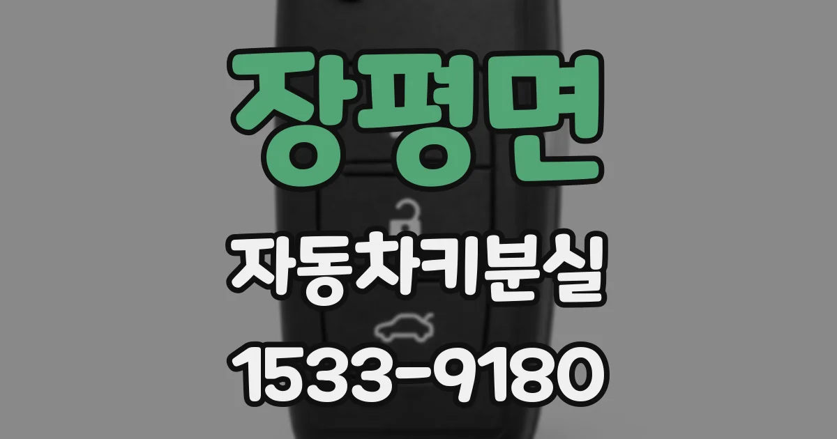 장평면 자동차키분실