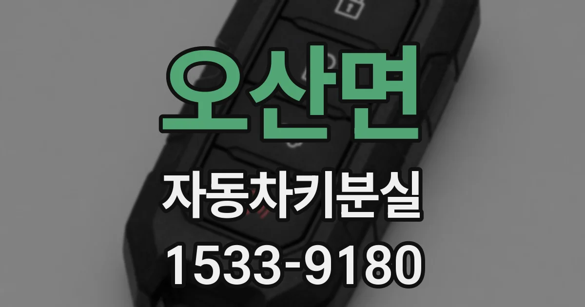 오산면 자동차키분실
