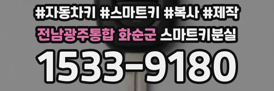 전남광주통합 화순군 스마트키분실