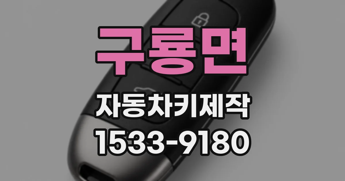 구룡면 자동차키제작
