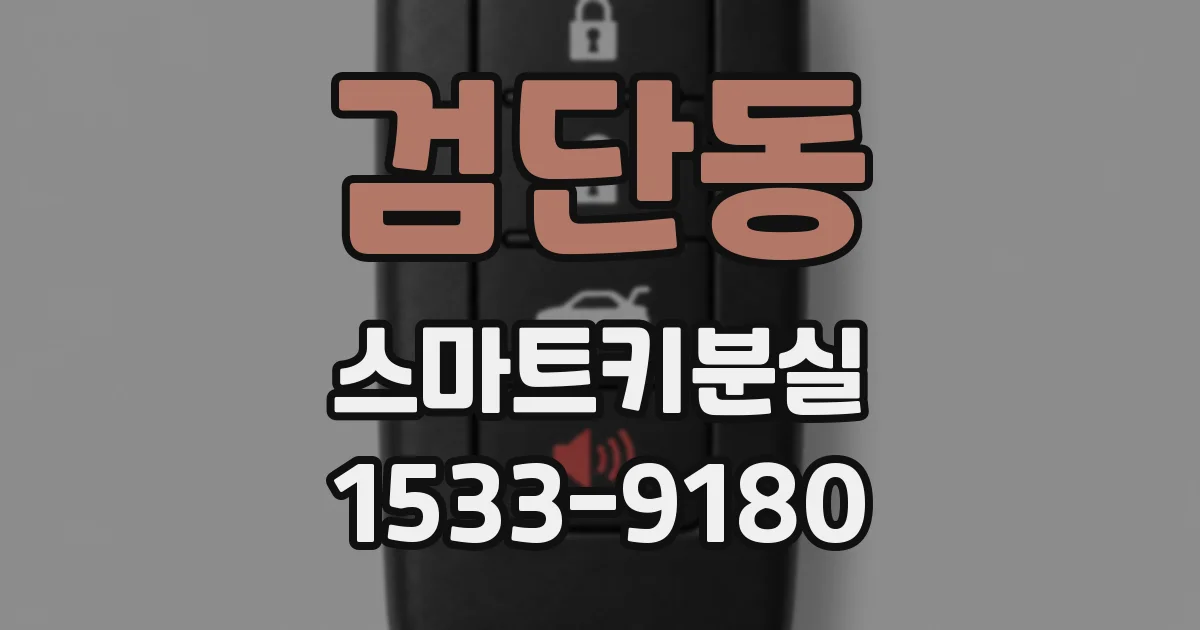 검단동 스마트키분실
